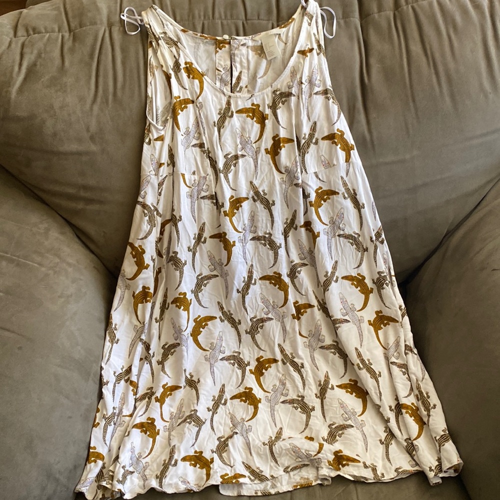 H&M alligator print mini dress